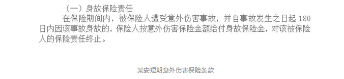 意外險180天身故賠付是什么意思？